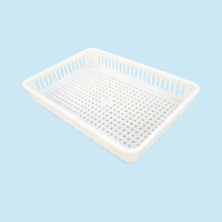 Plateaux de séchage empilables en plastique perforé de qualité alimentaire, boîtes de rangement pour la congélation des fruits, légumes et fruits de mer - Légers