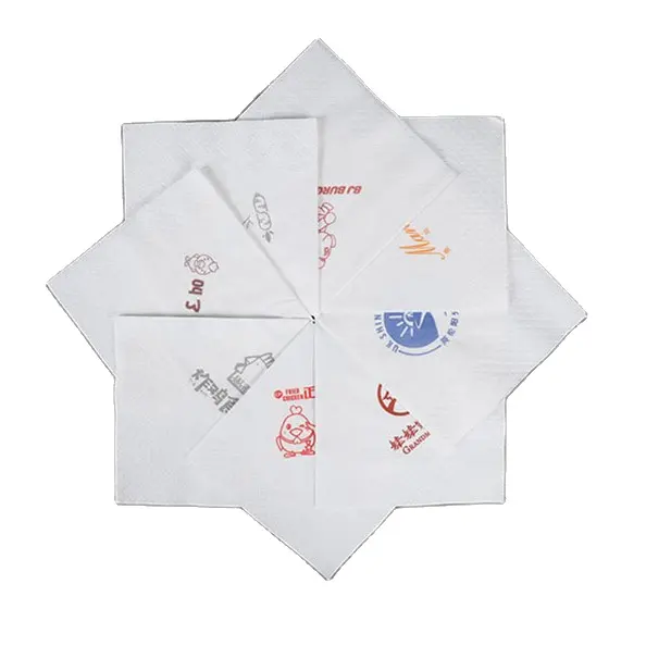Personalised cheap sanitary printing color decorative cocktail paper napkin Christmas paper dinner napkins