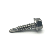 Vis autoforeuses M3 6,3 x 25 mm 19 mm 65 mm pour toiture métallique, bois, zinc, béton, acier inoxydable, tête hexagonale