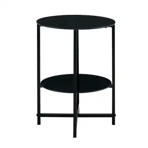 2023 New fridge table side clear side table midcentry iron art side tables