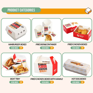 Cajón Grueso Huevo Tostada Hot Dog <span class=keywords><strong>Sandwich</strong></span> <span class=keywords><strong>Sub</strong></span> Hamburguesa Kraft Cajas de papel biodegradables ambientales - Product Image 6