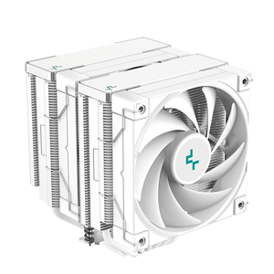 Radiateur CPU DeepCool ICE CUBE AK620 blanc, 4 caloducs, refroidisseur d'air pour processeur, pas cher, de bonne qualité, grand dissipateur thermique - Product Image 1