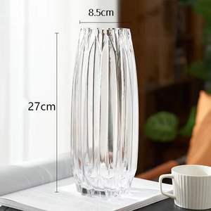 Jarrón <span class=keywords><strong>de</strong></span> Vidrio Transparente <span class=keywords><strong>de</strong></span> Lujo Ligero y <span class=keywords><strong>de</strong></span> Alta Gama, Diseño Moderno Minimalista <span class=keywords><strong>para</strong></span> Flores Frescas con Agua, Rosas, <span class=keywords><strong>Bambú</strong></span> <span class=keywords><strong>de</strong></span> <span class=keywords><strong>la</strong></span> <span class=keywords><strong>Suerte</strong></span> - Product Image 6