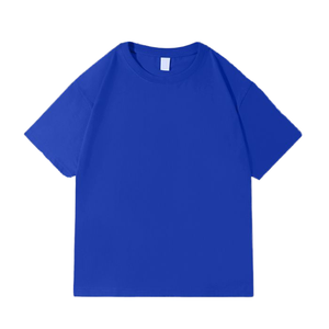 T-shirt pour homme en polyester/rayonne de haute qualité, ample, grande taille, col rond, uni, teint, 230 g/m², personnalisable, impression numérique, logo - Product Image 4