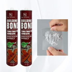 Adhésif silicone transparent beige résistant aux intempéries sans clou pour panneaux muraux, bois, métal, verre, <span class=keywords><strong>carrelage</strong></span>, construction, menuiserie, emballage - Product Image 3
