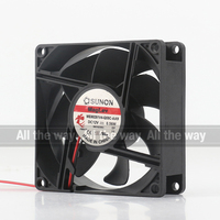 Sunon 12V 0.56W Ball Bearing EC 8025 80X80X25MM Kipas Pendingin Senyap Dua Kabel ME80251V4-Q05C-AA9 untuk Kulkas