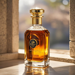 Bouteille en verre <span class=keywords><strong>de</strong></span> luxe vintage vide personnalisée <span class=keywords><strong>pour</strong></span> brandy, whisky, tequila, avec bouchons en liège doré, haute qualité, directement <span class=keywords><strong>de</strong></span> l'usine - Product Image 2