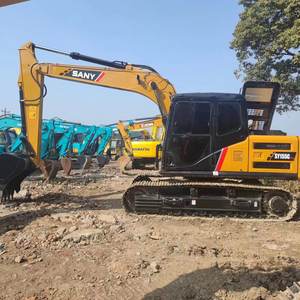 Excavatrice sur chenilles hydraulique Sany155C d'occasion, engin de terrassement pour travaux de construction, Sany155 à vendre - Product Image 5