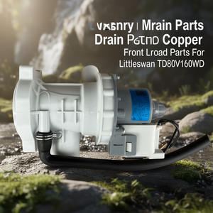 Moteur de pompe de vidange de machine à laver, pièces en cuivre pour lave-linge à chargement frontal Littleswan TD80V160WD - Product Image 2