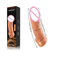 Manchons de pénis en silicone liquide creux, souples, étanches, portables, pour l'agrandissement et l'amélioration de l'expérience sexuelle, sensation de toucher réel