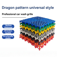 Grille de sol en plastique de 5 cm pour lavage de voitures en intérieur, tapis de detailing automobile, plaque de grille sans creuser, grille de drainage.