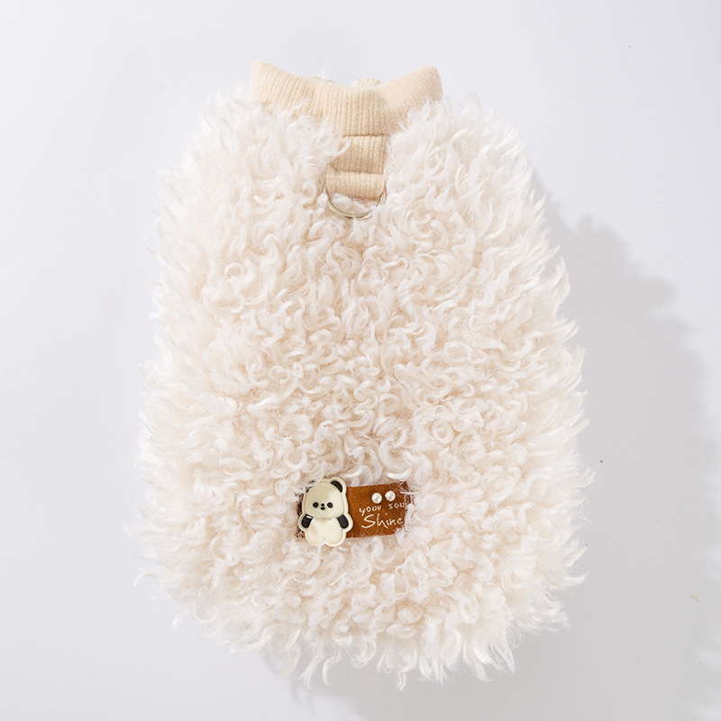 Pull en laine blanche - veste polaire