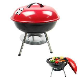 <span class=keywords><strong>Barbecue</strong></span> portable au charbon de bois de 14 pouces <span class=keywords><strong>pour</strong></span> camping en plein air avec couvercle à verrouillage 3 points <span class=keywords><strong>pour</strong></span> la conservation de la chaleur - Product Image 3