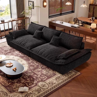 Canapé d'angle modulable en tissu rembourré au design moderne, en forme de L, pour salon