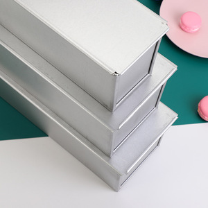 <span class=keywords><strong>Moule</strong></span> <span class=keywords><strong>à</strong></span> pain rectangulaire long en alliage d'aluminium avec couvercle, antiadhésif, pour pain de mie - Product Image 3