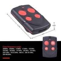 YET2117 Télécommande sans fil étanche ABS 4 boutons Code d'apprentissage Clone Code porte-clés pour porte de Garage