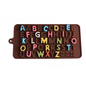 แม่พิมพ์ซิลิโคนรูปตัวอักษรภาษาอังกฤษ 26 ตัว สำหรับทำช็อกโกแลต เยลลี่ พุดดิ้ง สบู่ทำมือ แม่พิมพ์งานฝีมือ DIY รองรับการสั่งแบบคละแบบ - Product Image 6