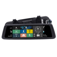 Caméra de tableau de bord avec rétroviseur, 10 pouces, dashcam, caméra de recul, ADAS, Android 4G, 10 pouces, vidéo, avec navigation gps, Karadar MT789, 1080p