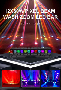 Chuyên nghiệp DJ 12x60W RGBW chùm pixel LED di chuyển đầu ánh sáng màu rửa bầu không khí Rendering cho KTV chiếu buổi hòa nhạc cao trào - Product Image 2