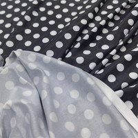 Tissu imprimé à pois en polyester et élasthanne extensible pour maillot de bain Abaya