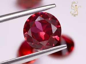 Corindón suelto Corte redondo Tamaño grande 3,0mm a 12mm 5 # Piedra de corindón - Product Image 2