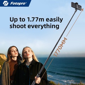 <span class=keywords><strong>Fotopro</strong></span> TL803 1,77 m pour <span class=keywords><strong>trépied</strong></span> de sol à distance, perche à selfie à rebond automatique, léger 430g pour diffusion en direct en extérieur - Product Image 4