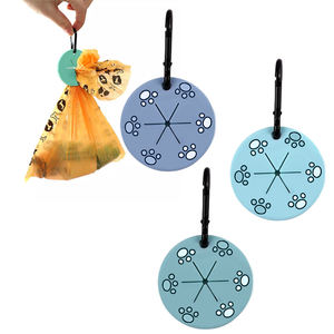 실리콘 화장실 후크 휴지통 가방 캐리어 클립 개 똥 캐리어 애완 동물 쓰레기 가방 홀더 핸즈프리 가죽 끈 야외 똥 가방 - Product Image 1