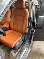 Housses de siège en cuir segmentées couleur tan, ensemble complet, installation facile, directement de l'usine, pour Volkswagen