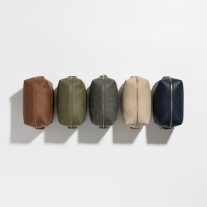 Trousse de toilette en toile cirée à large ouverture, doublure TPU, boucle de suspension, logo personnalisé, cadeau de voyage - Product Image 6