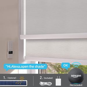 Durable Fire Resistant Motorized Double Roller Blinds High Performance Day and Night <strong>Window</strong> <strong>Shades</strong> for Hotel Projects - Product Image 3