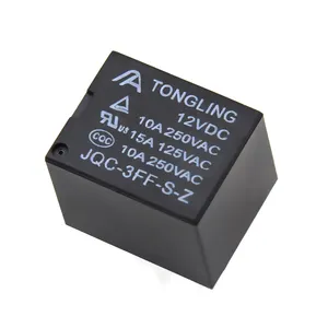 TONGLING JQC 3FF S Z 12VDC 15A 125VAC 5 Pin Mini relé de precio