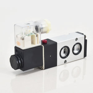 4M210-08 4M310-10 4M410-15 1/4 3/8 1/2 Válvula solenoide de control de aire Airtac de bobina simple 5/2 Válvulas solenoides de placa piloto Namur - Product Image 2