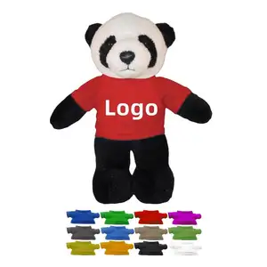Panda Plush Toys Custom Logo Promotional Promo Gift Item Product Soft Plushies Doll Teddy Bear Stuffed Animals Panda Plush Toys