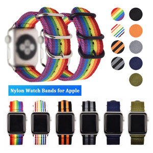 38mm 42mm 49mm cinturino per orologio in <span class=keywords><strong>Nylon</strong></span> con chiusura in acciaio per <span class=keywords><strong>Apple</strong></span> IWatch 8/7/6/5/4/3/2/1 cinturino per orologio sportivo - Product Image 2