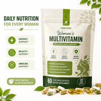 Capsules végétariennes multivitaminées naturelles pour femmes, pour la beauté et l'énergie, emballage personnalisé, OEM, ODM, marque privée