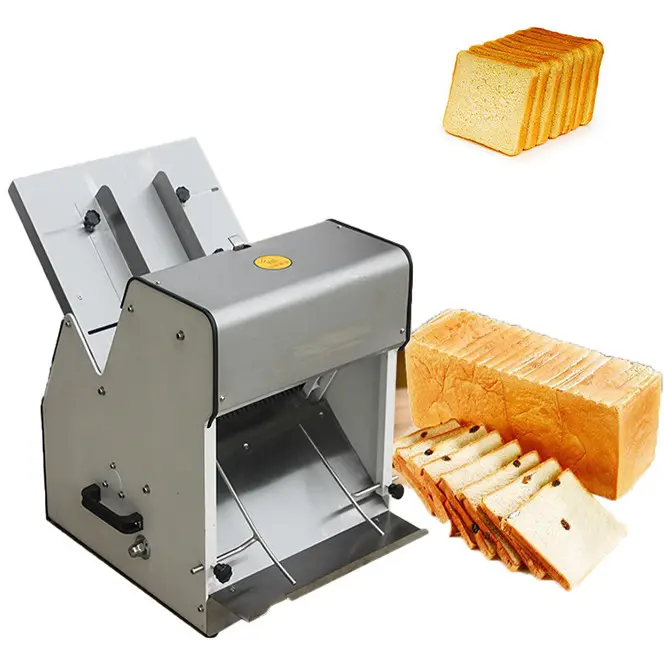 Máquina cortadora de pan, rebanadora de pan de panadería, cortadora de sabor