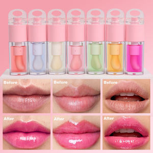 Aceite Labial Humectante al por Mayor, Textura Ligera No Pegajosa, <span class=keywords><strong>Labios</strong></span> Voluminosos, Brillo Labial con Color, Productos de Maquillaje - Product Image 1