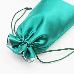 Custom Printed Logo Earring Bracelet Jewelry Velvet Pouches Satin <b>Bags</b> with Drawstring and <b>Tassels</b> for Promotional Gifts - Product Image 5