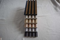 Panneau mural rainuré en WPC à effet pierre naturelle, résistant au feu, imperméable, durable, léger et brillant pour la décoration intérieure
