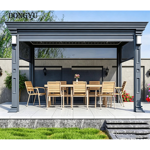 Kits de pergola bioclimatique motorisée en aluminium Dongyu pour l'extérieur, <span class=keywords><strong>6x3</strong></span>, imperméables, revêtement poudré, <span class=keywords><strong>prix</strong></span> <span class=keywords><strong>d</strong></span>'usine - Product Image 1