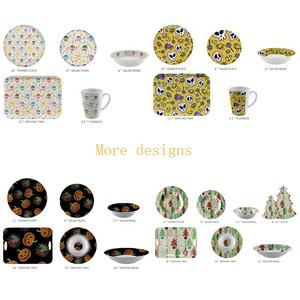 Serie <span class=keywords><strong>de</strong></span> árboles <span class=keywords><strong>de</strong></span> Navidad <span class=keywords><strong>de</strong></span> 15x6,6 pulgadas, bandeja <span class=keywords><strong>de</strong></span> servicio poco profunda <span class=keywords><strong>de</strong></span> <span class=keywords><strong>loza</strong></span> fina para ensalada, Pasta, fruta, microondas, Apto para lavavajillas - Product Image 6