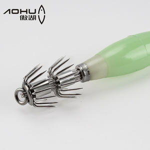 Leurre de pêche Aohu pour calamar 10,8 cm, crochet de poulpe lumineux pour la pêche en mer depuis bateau - Product Image 5