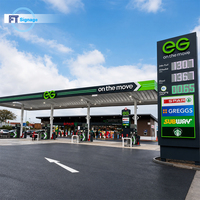 Panneau LED programmable haute luminosité pour affichage des prix de carburant, télécommandé, pour station-service, panneau pylon, affichage numérique extérieur des prix