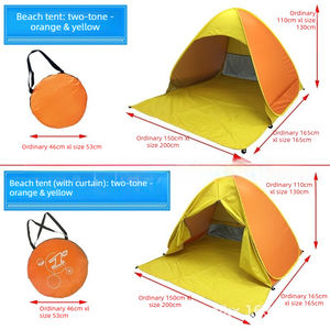 Tente de plage instantanée automatique <span class=keywords><strong>2</strong></span> <span class=keywords><strong>secondes</strong></span>, <span class=keywords><strong>abri</strong></span> solaire instantané pour le camping en plein air - Product Image 5