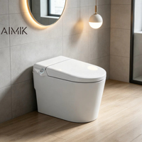 WC intelligent simple, cuvette de toilette intelligente avec réservoir intégré, WC électrique automatique, Inodoro intelligent pour salle de bain