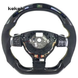 Volante de fibra de carbono LED para Volkswagen MK5 compatible con GTI MK6 MK7 MK8 Golf 2003 2004 2005 <span class=keywords><strong>2006</strong></span> 2007 2009 compatible con personalización - Product Image 1