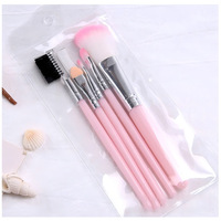 Ensembles de pinceaux de maquillage en gros, 5 pièces, mini outils cosmétiques, fard à paupières, fond de teint, pinceau de beauté de voyage pour femmes