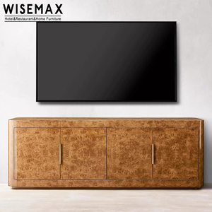 Meuble TV WISEMAX FURNITURE en bois massif de style américain, <span class=keywords><strong>console</strong></span> de salon, coffre de rangement <span class=keywords><strong>rectangulaire</strong></span> en métal avec tiroirs, chambre à coucher - Product Image 5