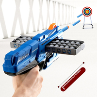 Pistolet à mousse à feu continu pour pistolet jouet Pistolet à balle souple intérieur extérieur pour enfants en plastique durable