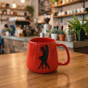 Tasse en céramique imprimée avec motif couple - Product Image 2